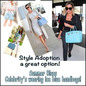 Light Blue VALENTINA Handbag